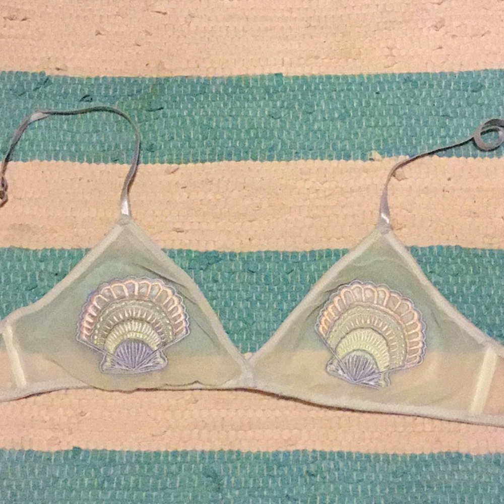 Urban outfitters sheer shell bra
